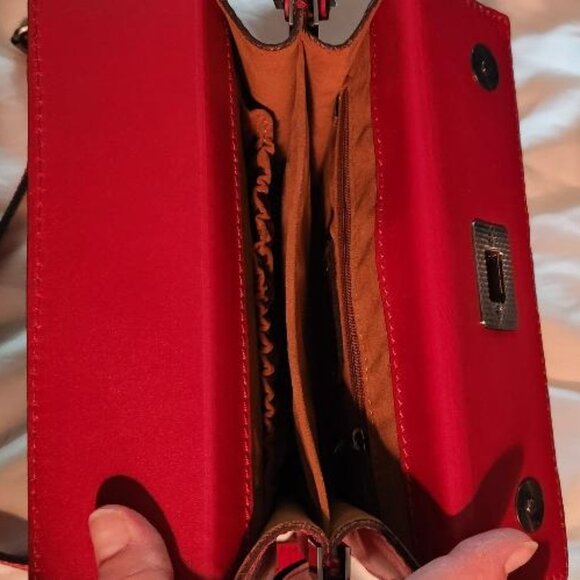 Patricia Nash Vintage Red Leather Bag - Picture 5 of 7